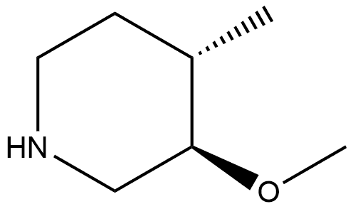 (3R,4S)-3-Methoxy-4-methylpiperidine 구조식 이미지