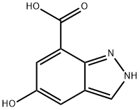 2H-Indazole-7-carboxylic acid, 5-hydroxy- Structure