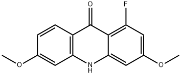 9(10H)-Acridinone, 1-fluoro-3,6-dimethoxy- Structure