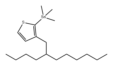 Stannane, [3-(2-butyloctyl)-2-thienyl]trimethyl- Structure