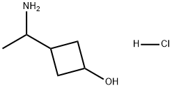 Cyclobutanol, 3-(1-aminoethyl)-, hydrochloride (1:1) Structure