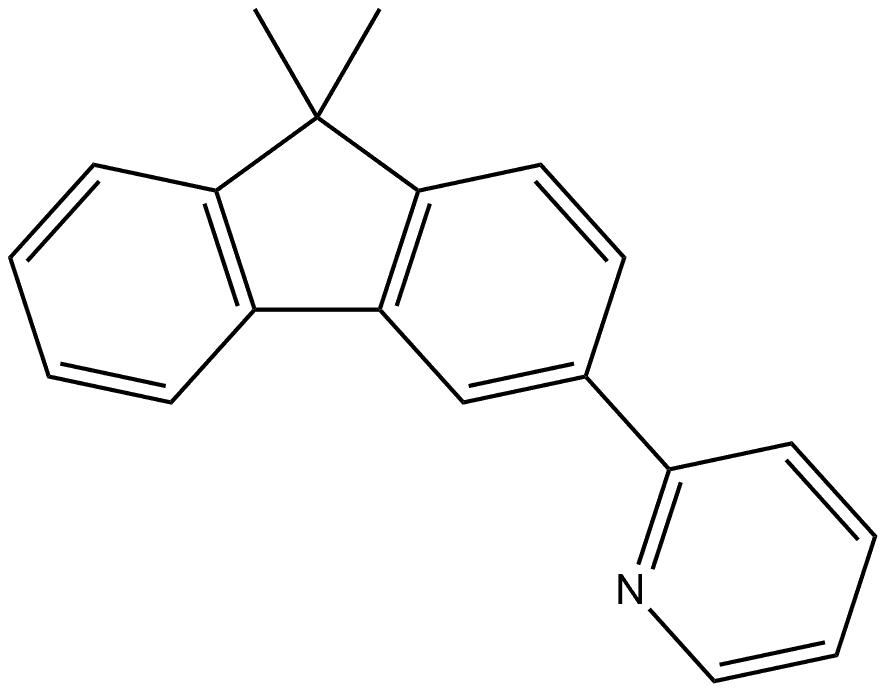 2-(9,9-Dimethyl-9H-fluoren-3-yl)pyridine Structure