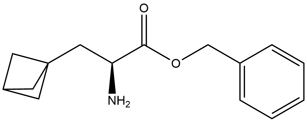 Phenylmethyl (αS )-α-aminobicyclo[1.1.1]pentane-1-propanoate Structure