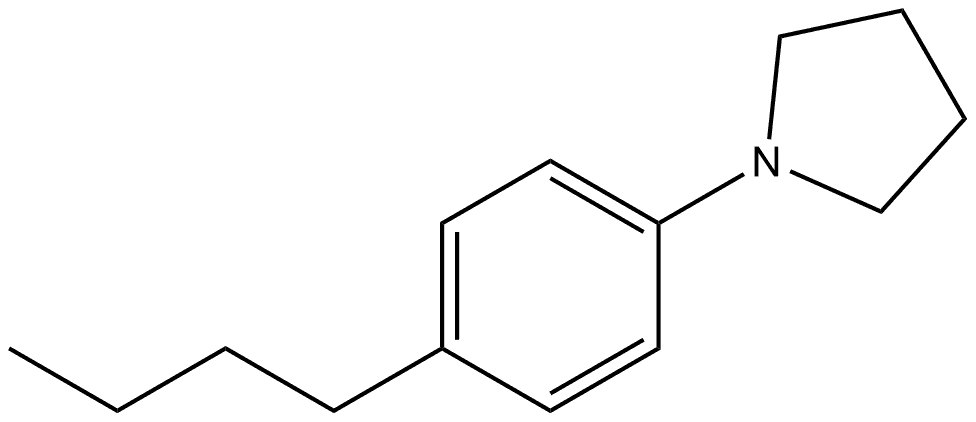 1-(4-Butylphenyl)pyrrolidine Structure