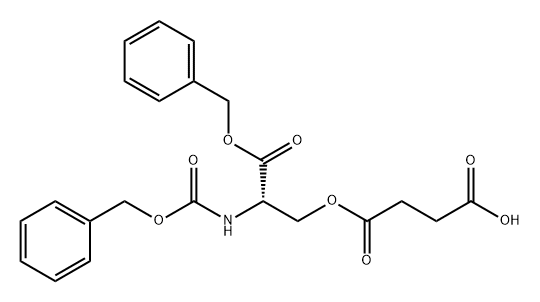 Butanedioic acid, 1-[(2S)-3-oxo-3-(phenylmethoxy)-2-[[(phenylmethoxy)carbonyl]amino]propyl] ester Structure