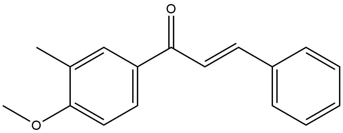 (2E)-1-(4-Methoxy-3-methylphenyl)-3-phenyl-2-propen-1-one Structure