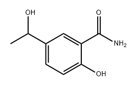 Benzamide, 2-hydroxy-5-(1-hydroxyethyl)- Structure