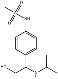 N-[4-[2-Hydroxy-1-[(1-methylethyl)amino]ethyl]phenyl]methanesulfonamide Structure