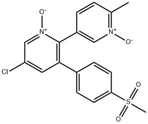 2,3'-Bipyridine, 5-chloro-6'-methyl-3-[4-(methylsulfonyl)phenyl]-, 1,1'-dioxide Structure