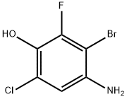 4-Amino-3-bromo-6-chloro-2-fluorophenol 구조식 이미지