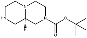 2H-Pyrazino[1,2-a]pyrazine-2-carboxylic acid, octahydro-, 1,1-dimethylethyl ester, (9aR)- Structure