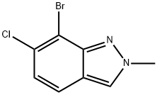 2H-Indazole, 7-bromo-6-chloro-2-methyl- 구조식 이미지
