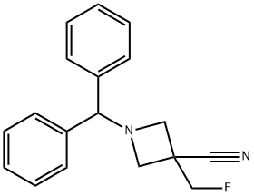 1-(Diphenylmethyl)-3-(fluoromethyl)-3-azetidinecarbonitrile 구조식 이미지