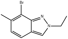 7-Bromo-2-ethyl-6-methyl-2H-indazole 구조식 이미지