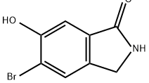 1H-Isoindol-1-one, 5-bromo-2,3-dihydro-6-hydroxy- Structure