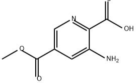 3-amino-5-(methoxycarbonyl)pyridine-2-carboxyli
c acid 구조식 이미지