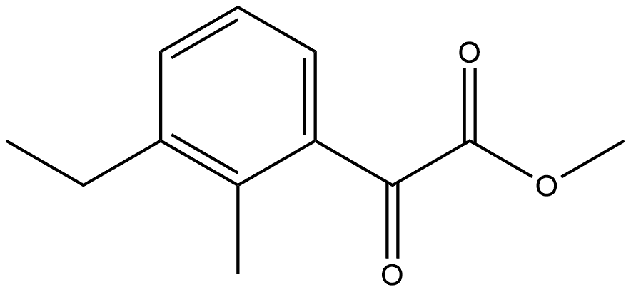 Methyl 3-ethyl-2-methyl-α-oxobenzeneacetate Structure