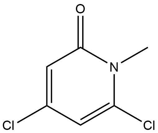 4,6-dichloro-1-methyl-pyridin-2-one Structure