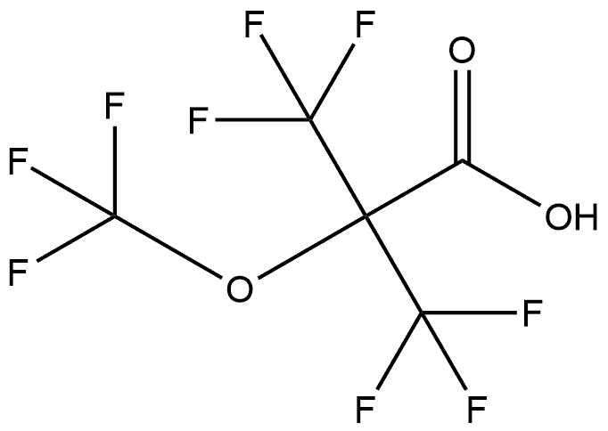 3,3,3-Trifluoro-2-(trifluoromethoxy)-2-(trifluoromethyl)propanoic acid (ACI) Structure