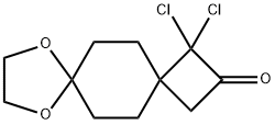 8,11-Dioxadispiro[3.2.4.2]tridecan-2-one, 1,1-dichloro- 구조식 이미지