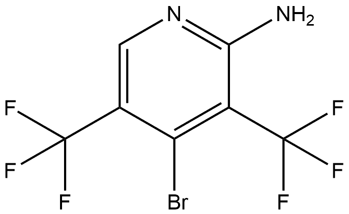 4-bromo-3,5-bis(trifluoromethyl)pyridin-2-amine 구조식 이미지