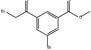 methyl 3-bromo-5-(2-bromoacetyl)benzoate 구조식 이미지