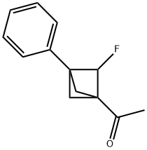 Ethanone, 1-(2-fluoro-3-phenylbicyclo[1.1.1]pent-1-yl)- Structure