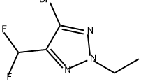 4-bromo-5-(difluoromethyl)-2-ethyl-2H-1,2,3-triazole Structure