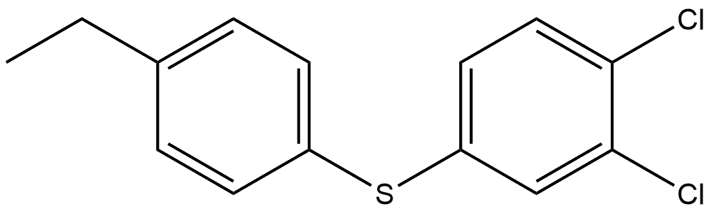 1,2-Dichloro-4-[(4-ethylphenyl)thio]benzene Structure