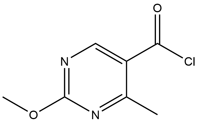 2-Methoxy-4-methyl-5-pyrimidinecarbonyl chloride Structure