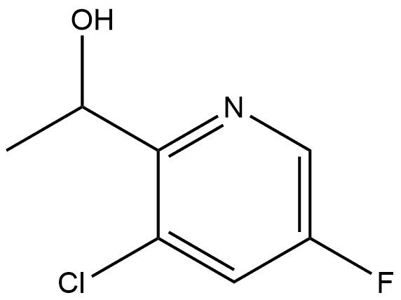 1-(3-chloro-5-fluoropyridin-2-yl)ethan-1-ol Structure