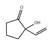 Cyclopentanone, 2-ethenyl-2-hydroxy- Structure