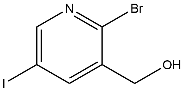 2-Bromo-5-iodo-3-pyridinemethanol Structure