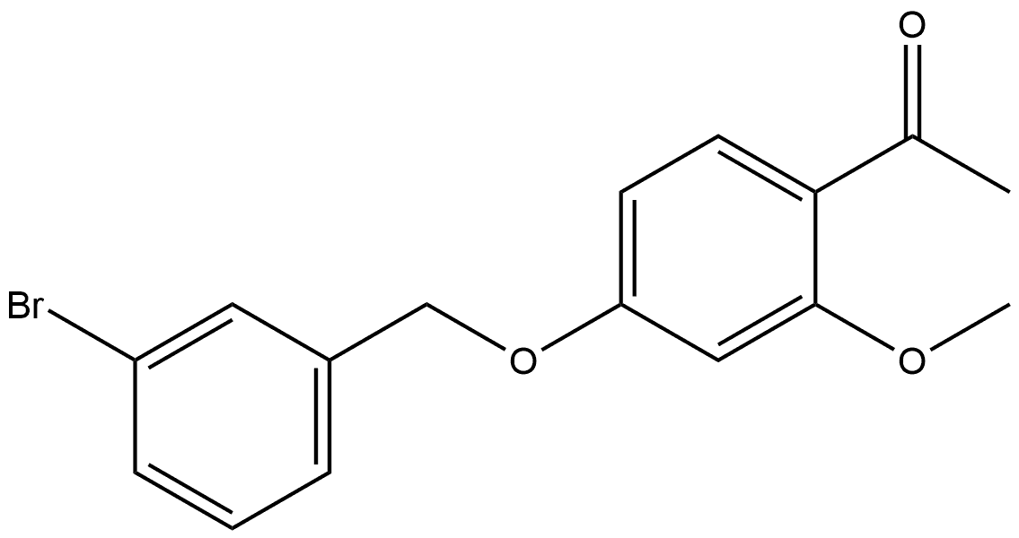 1-[4-[(3-Bromophenyl)methoxy]-2-methoxyphenyl]ethanone Structure