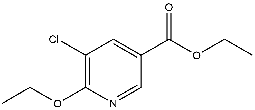 Ethyl 5-chloro-6-ethoxy-3-pyridinecarboxylate Structure