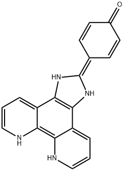 2,5-Cyclohexadien-1-one, 4-(1,3,7,8-tetrahydro-2H-imidazo[4,5-f][1,10]phenanthrolin-2-ylidene)- Structure