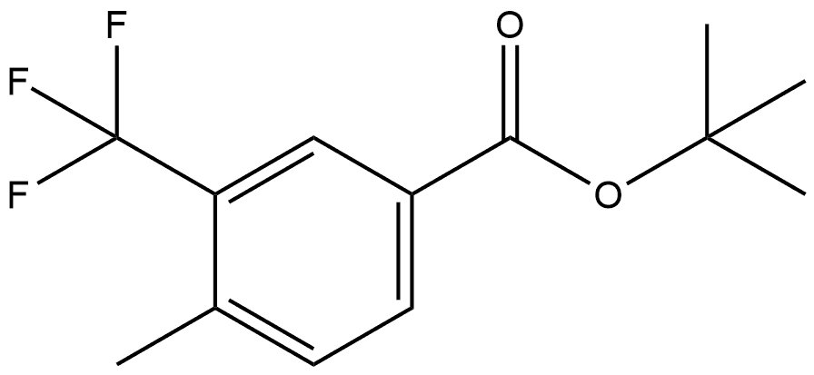 1,1-Dimethylethyl 4-methyl-3-(trifluoromethyl)benzoate Structure