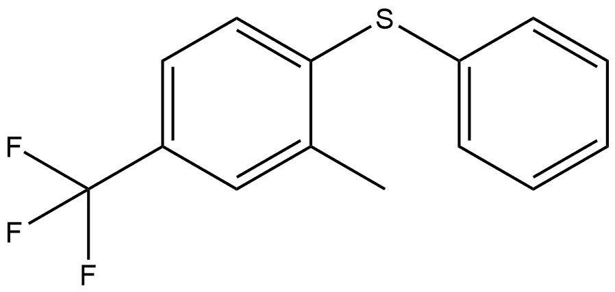 2-Methyl-1-(phenylthio)-4-(trifluoromethyl)benzene Structure