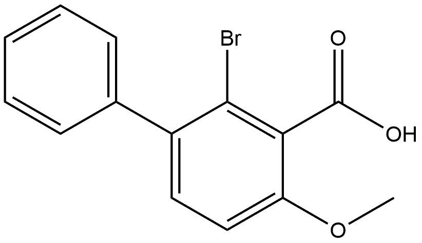 2-Bromo-4-methoxy[1,1'-biphenyl]-3-carboxylic acid Structure