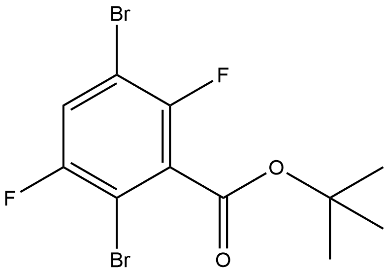 1,1-Dimethylethyl 2,5-dibromo-3,6-difluorobenzoate Structure