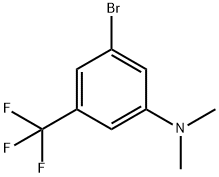 Benzenamine, 3-bromo-N,N-dimethyl-5-(trifluoromethyl)- 구조식 이미지