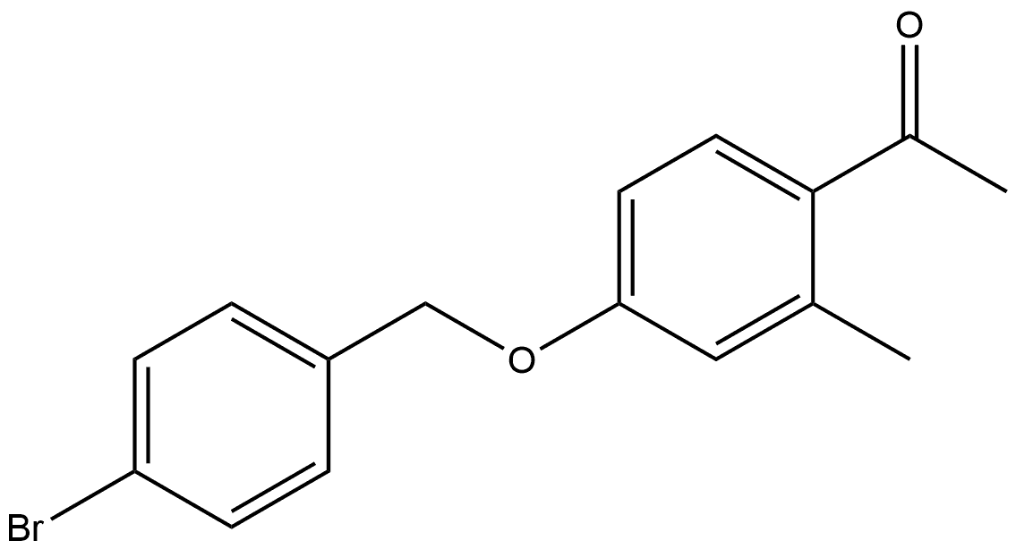 1-[4-[(4-Bromophenyl)methoxy]-2-methylphenyl]ethanone Structure