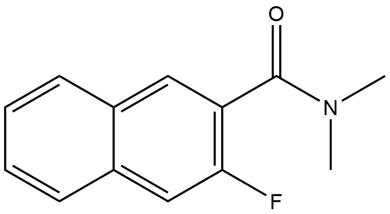 3-Fluoro-N,N-dimethyl-2-naphthalenecarboxamide Structure