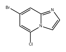 Imidazo[1,2-a]pyridine, 7-bromo-5-chloro- Structure