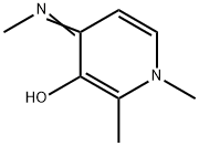 3-Pyridinol, 1,4-dihydro-1,2-dimethyl-4-(methylimino)- Structure