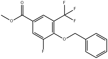 Methyl 4-(benzyloxy)-3-fluoro-5-(trifluoromethyl)benzoate Structure