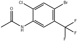 N-(4-bromo-2-chloro-5-(trifluoromethyl)phenyl)acetamide Structure