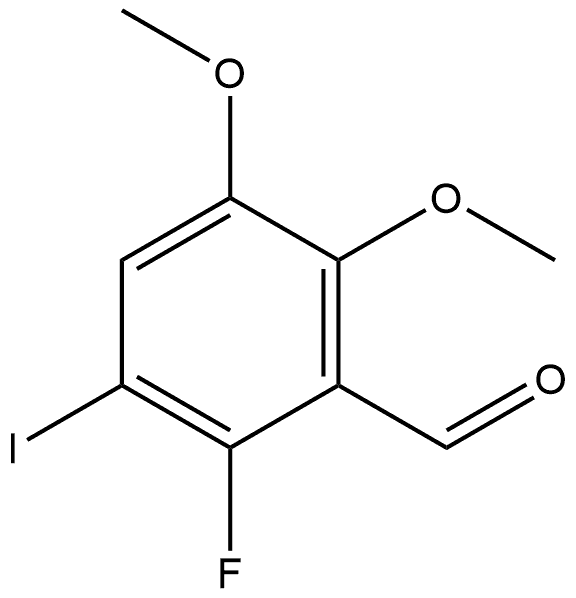 2-Fluoro-3-iodo-5,6-dimethoxybenzaldehyde 구조식 이미지