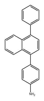 Benzenamine, 4-(4-phenyl-1-naphthalenyl)- 구조식 이미지