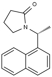 2-Pyrrolidinone, 1-[(1R)-1-(1-naphthalenyl)ethyl]- Structure